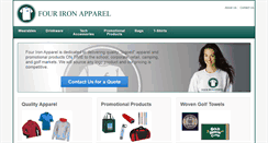 Desktop Screenshot of fourironapparel.com